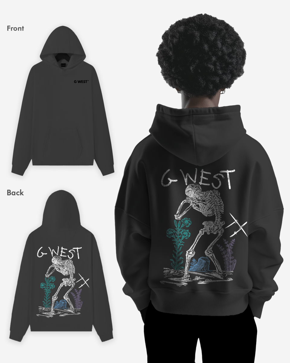 G West Sorrow Skeleton Heavy Premium Hoodie - 6 Colors - G West