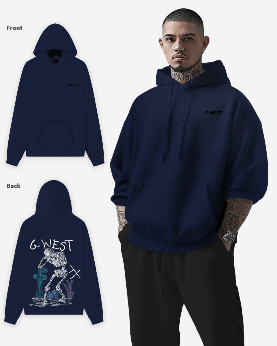 G West Sorrow Skeleton Heavy Premium Hoodie - 6 Colors - G West