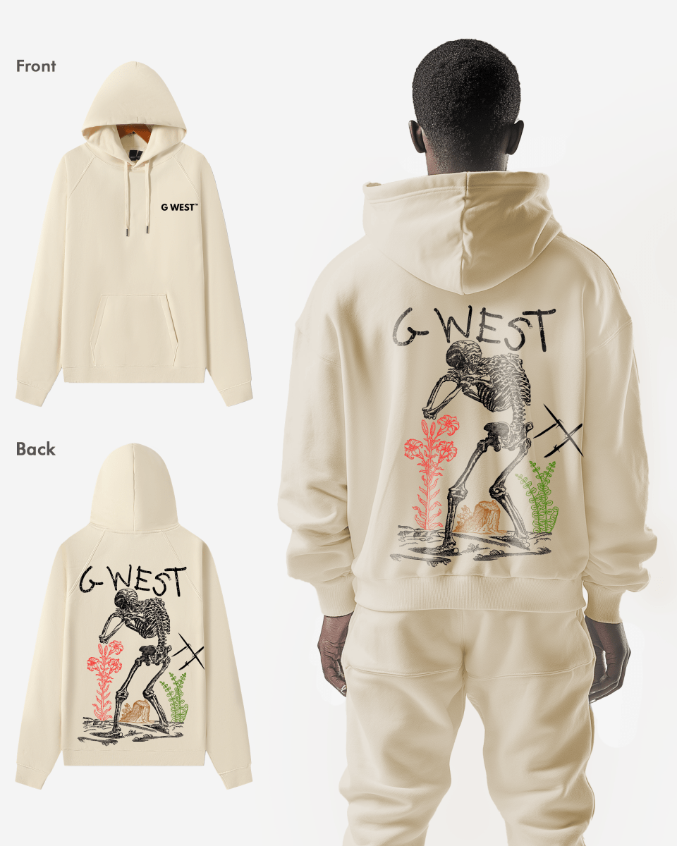 G West Sorrow Skeleton Heavy Premium Hoodie - 6 Colors - G West