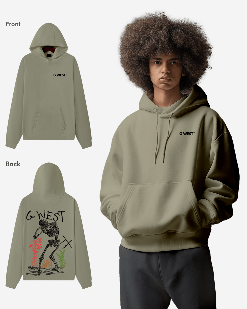 G West Sorrow Skeleton Heavy Premium Hoodie - 6 Colors - G West