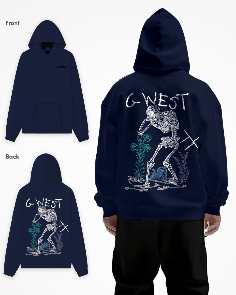 G West Sorrow Skeleton Heavy Premium Hoodie - 6 Colors - G West