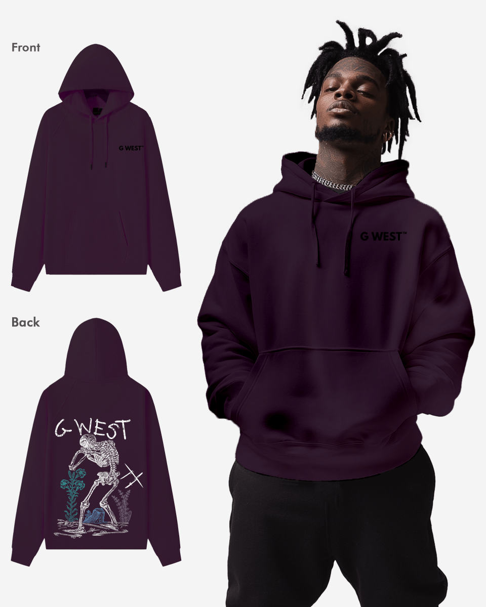 G West Sorrow Skeleton Heavy Premium Hoodie - 6 Colors - G West