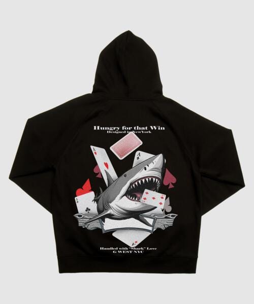 G West Spade Of Sharks Hoodie : Gwhlhd9024 - 5 Colors - G West