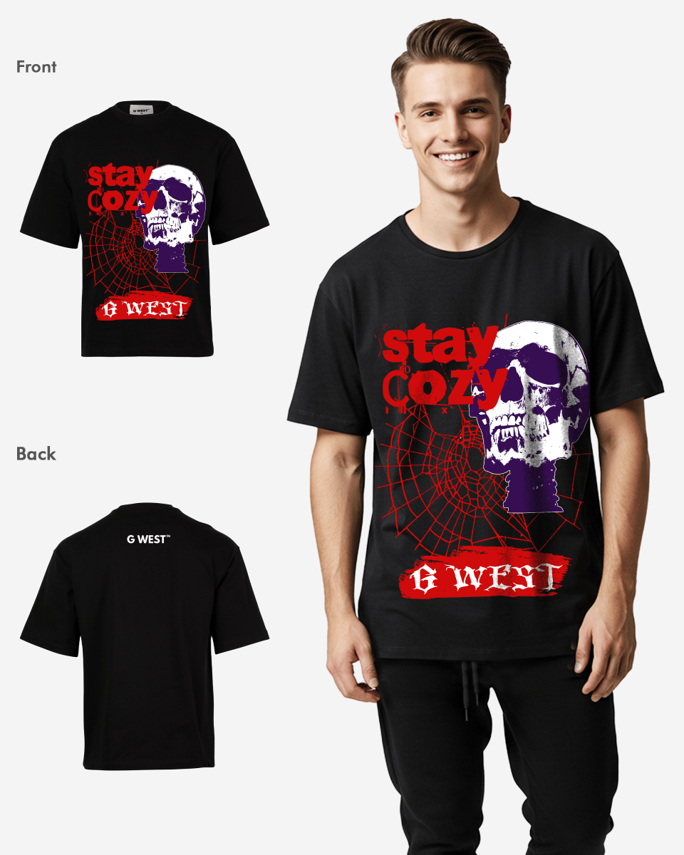 G - WEST STAY COZY OVERSIZED TEE GWROJMT174 - G West