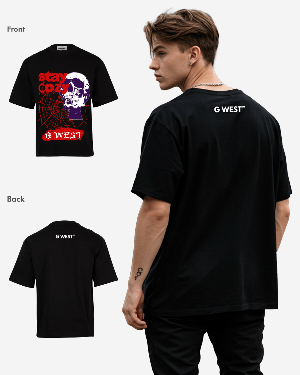 G - WEST STAY COZY OVERSIZED TEE GWROJMT174 - G West