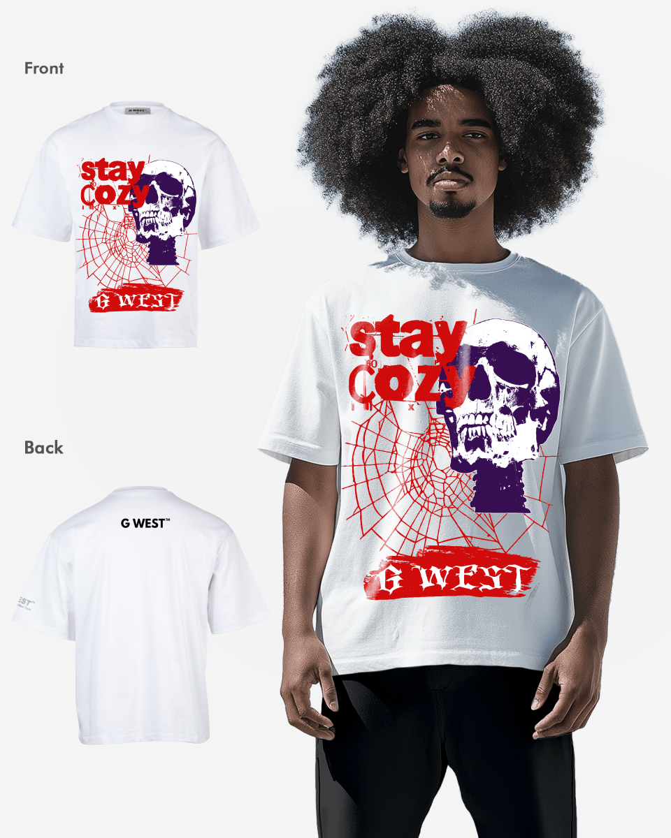 G - WEST STAY COZY OVERSIZED TEE GWROJMT174 - G West