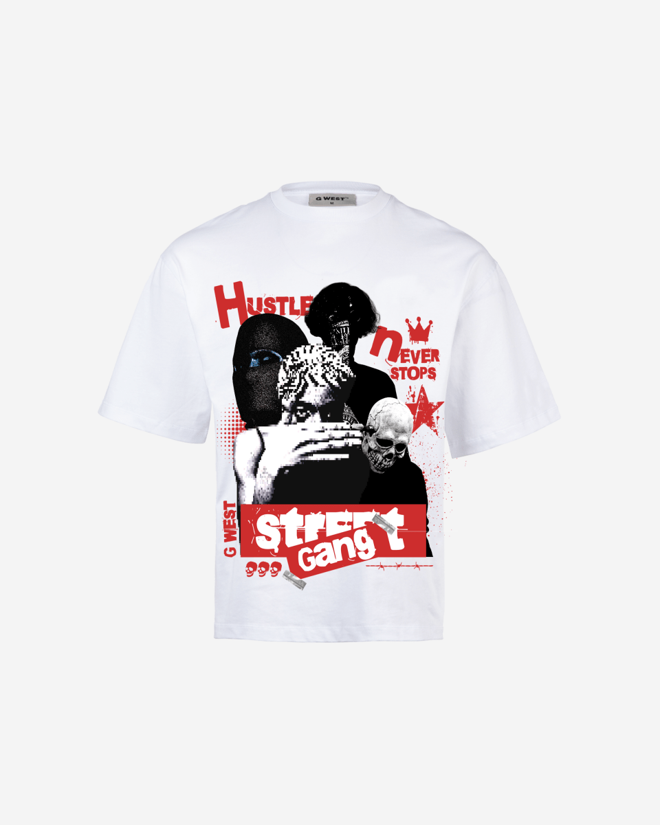 G - WEST STREET GANG OVERSIZED TEE GWROJMT74 - G West