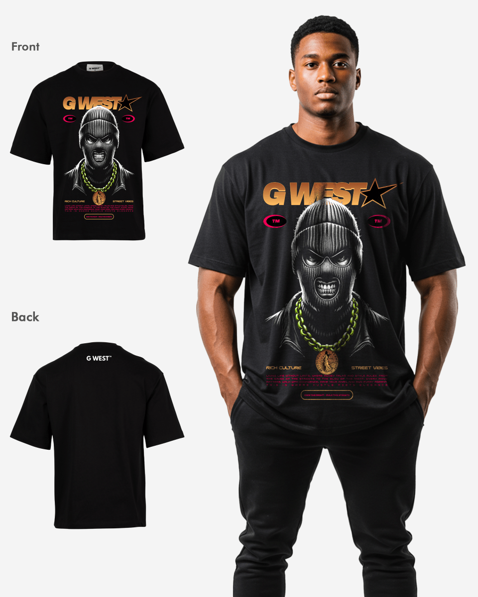 G - WEST STREET PHANTOM OVERSIZED TEE GWROJMT87 - G West