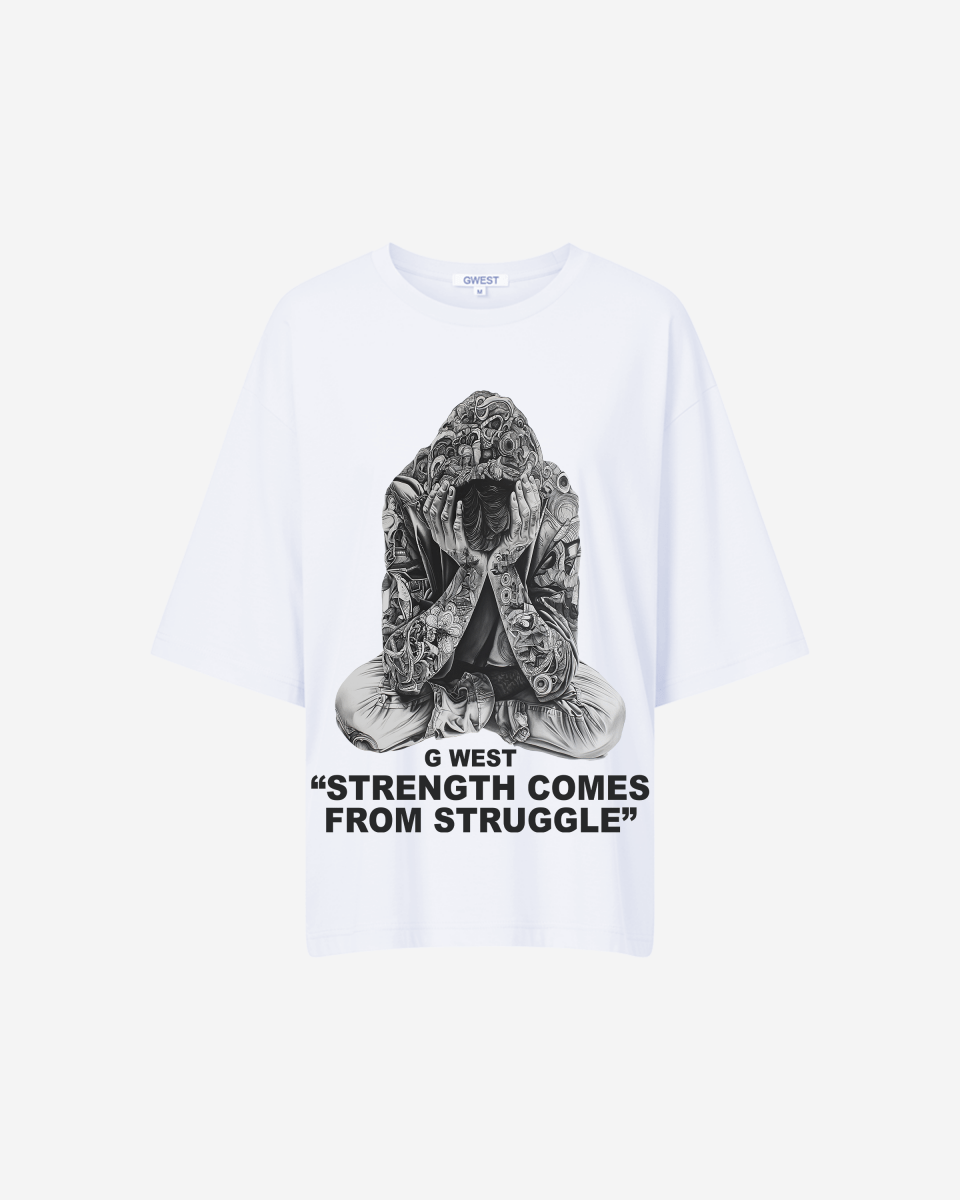 G West Strength Come From Struggle Oversized Tee - Women - G West