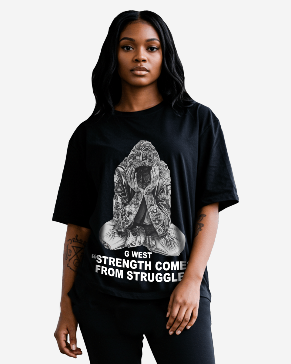 G West Strength Come From Struggle Oversized Tee - Women - G West
