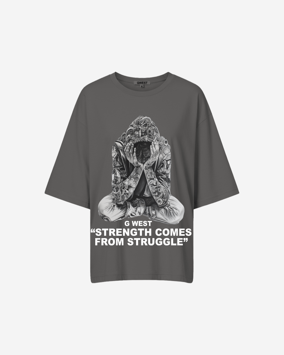 G West Strength Come From Struggle Oversized Tee - Women - G West