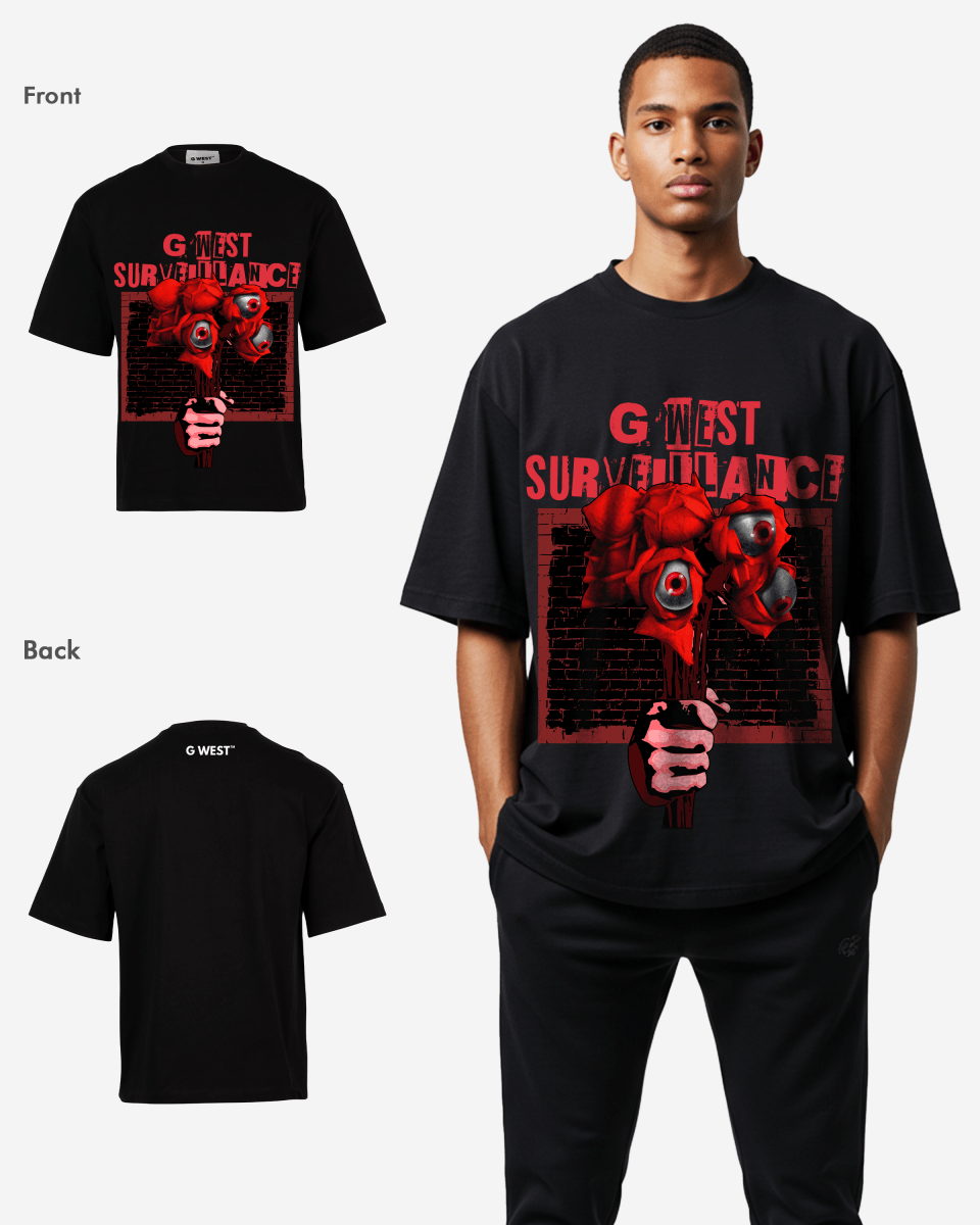 G - WEST SURVEILLANCE OVERSIZED TEE GWROJMT60 - G West