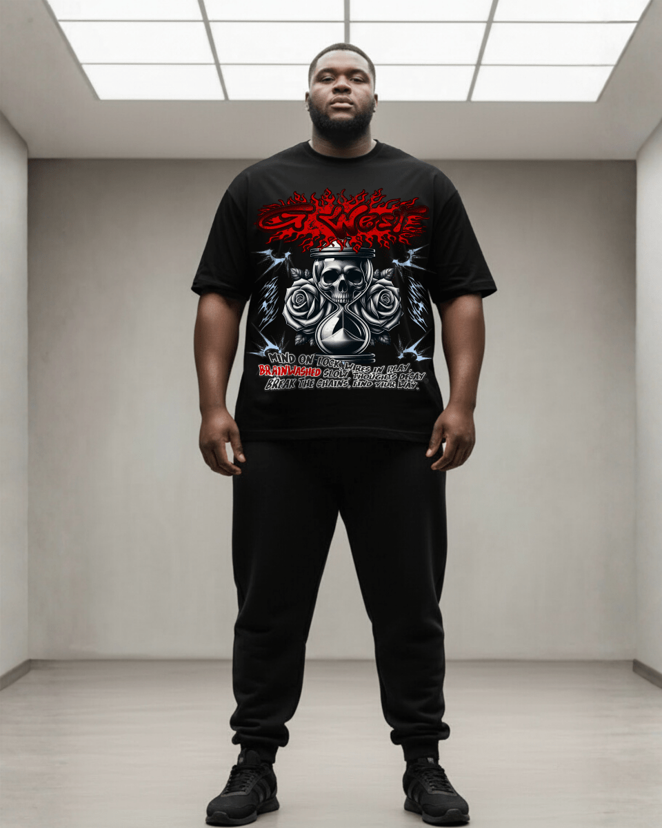 G West Swayed Big And Tall Oversized T-Shirt - G West