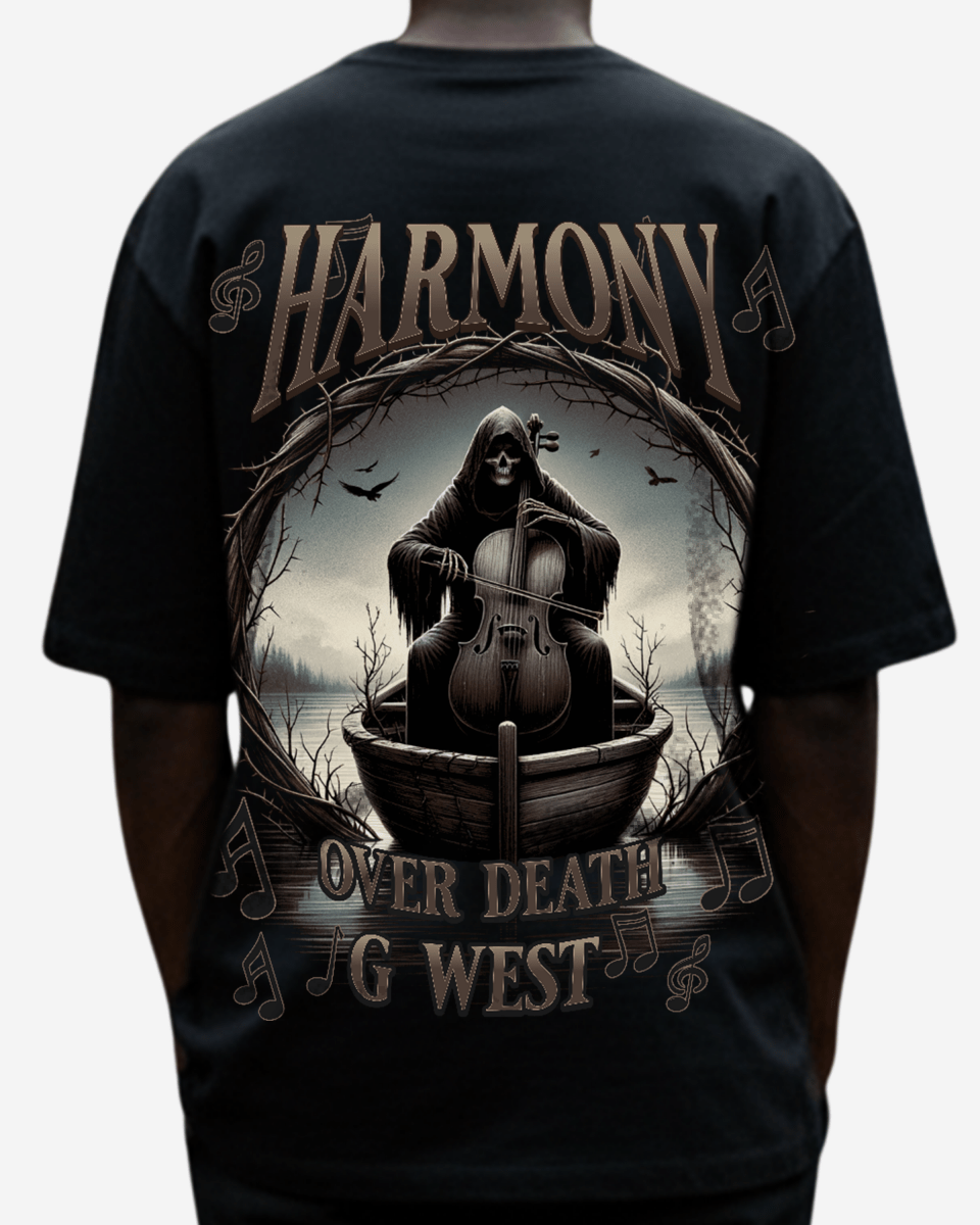 G West Symphony Of Shadows Men's Oversized T-Shirt - G West