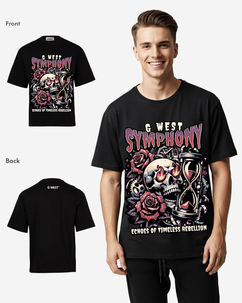G - WEST SYMPHONY Oversized TEE - GWROJMT209 - G West