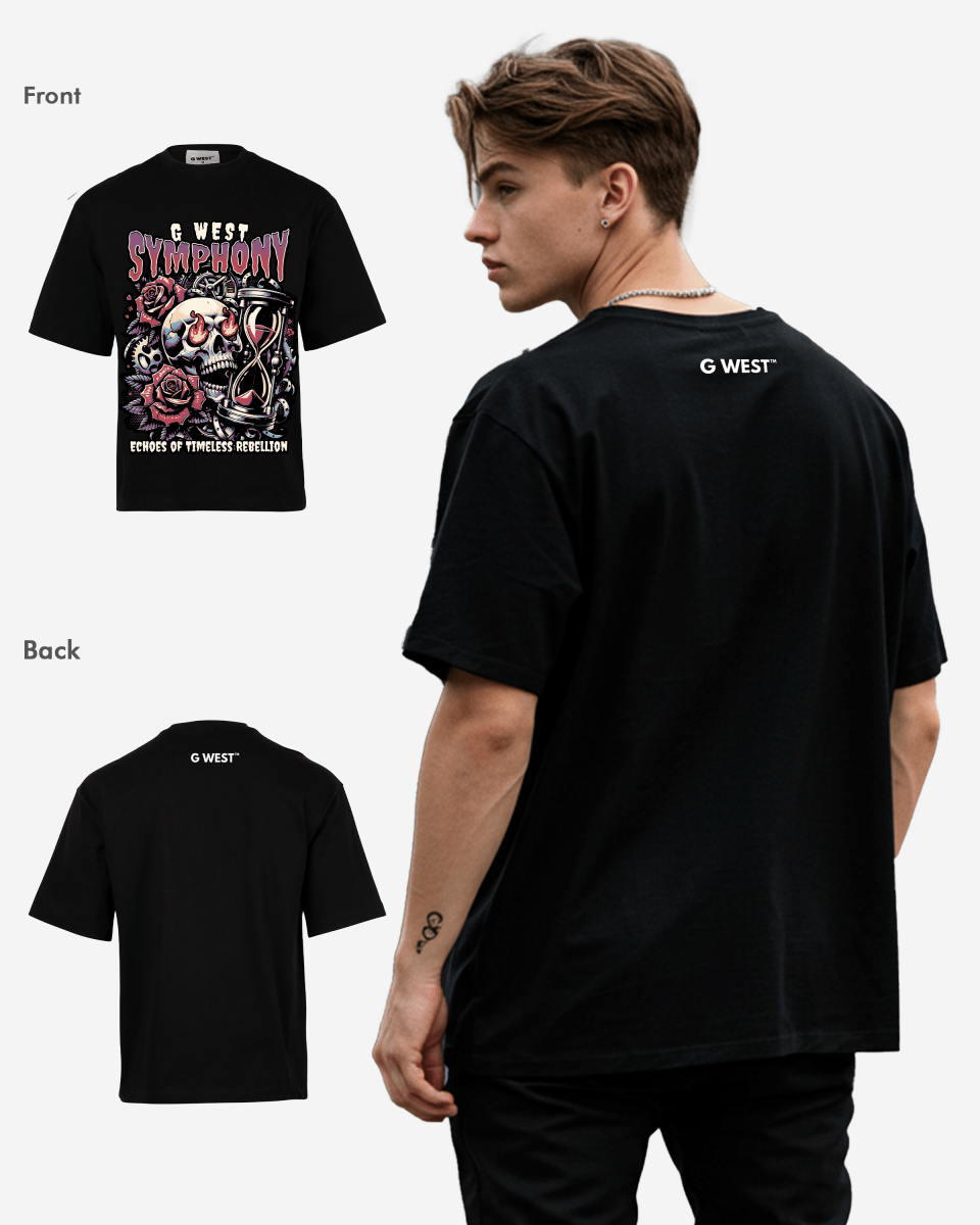 G - WEST SYMPHONY Oversized TEE - GWROJMT209 - G West