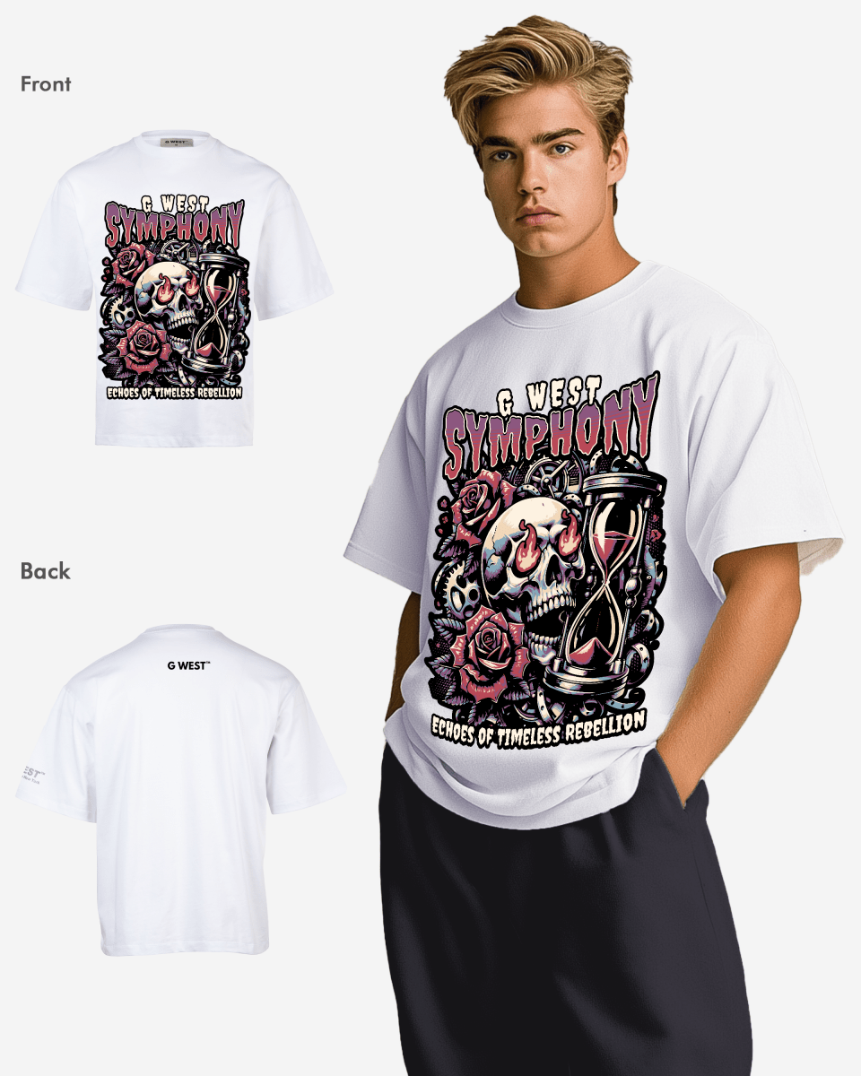 G - WEST SYMPHONY Oversized TEE - GWROJMT209 - G West