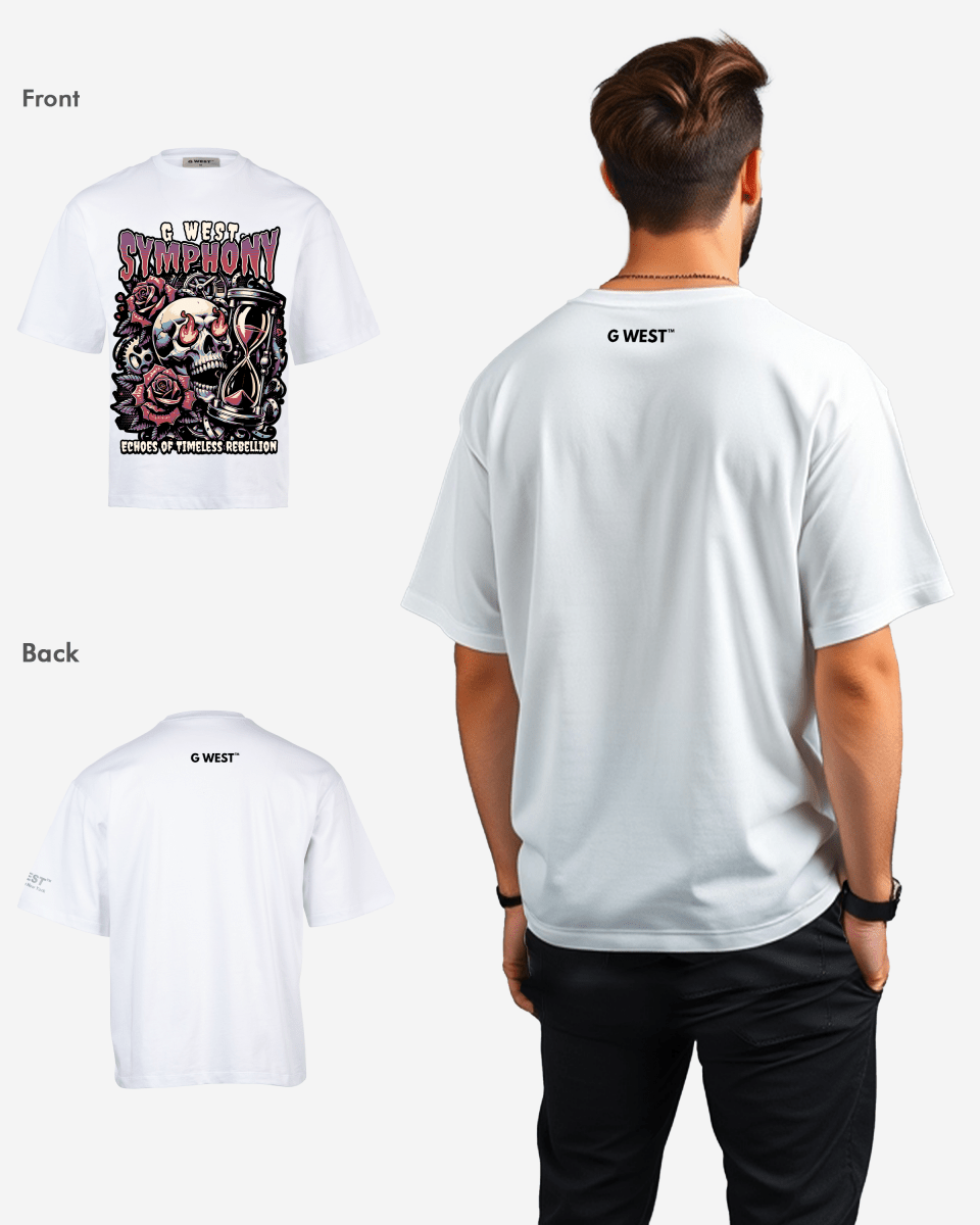 G - WEST SYMPHONY Oversized TEE - GWROJMT209 - G West