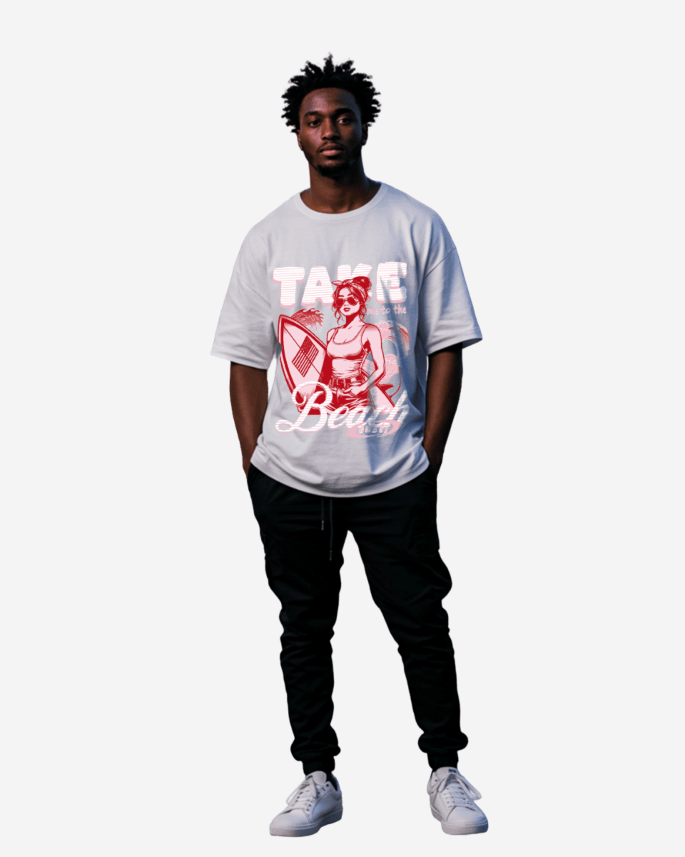 G West Take Me To The Beach Oversized Men's T-Shirt - G West