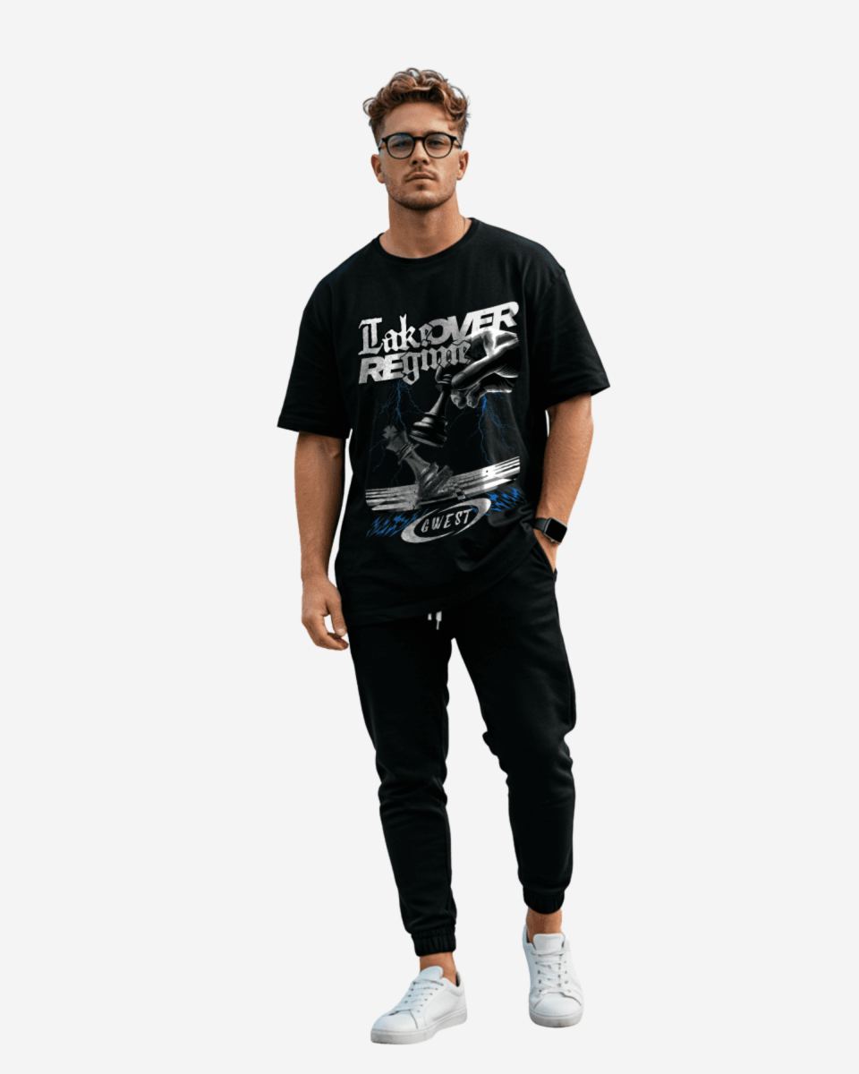 G West Take Over Regime Oversized Men's T-Shirt - G West