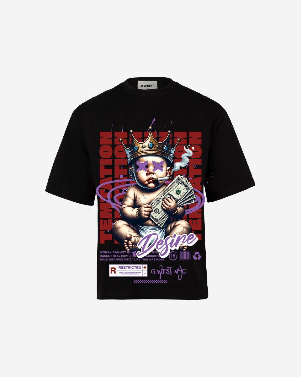 G - WEST TEMPTATION DESIRE OVERSIZED TEE GWROJMT148 - G West