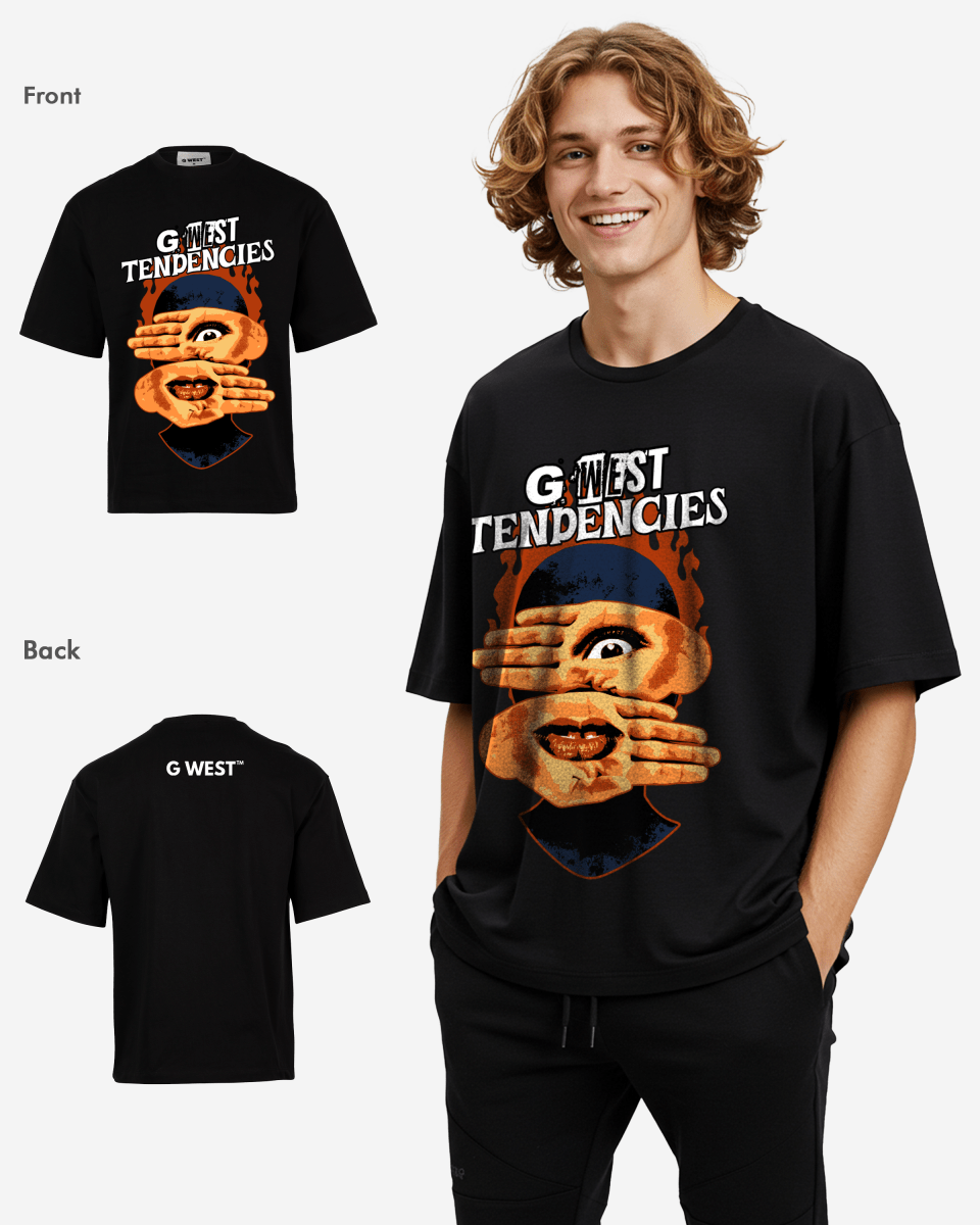 G - WEST TENDENCIES OVERSIZED TEE GWROJMT79 - G West