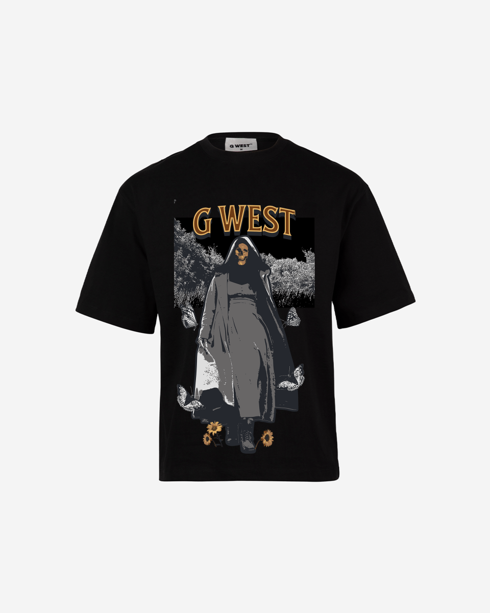 G West the dark blossom OVERSIZED TEE GWROJMT41 - G West