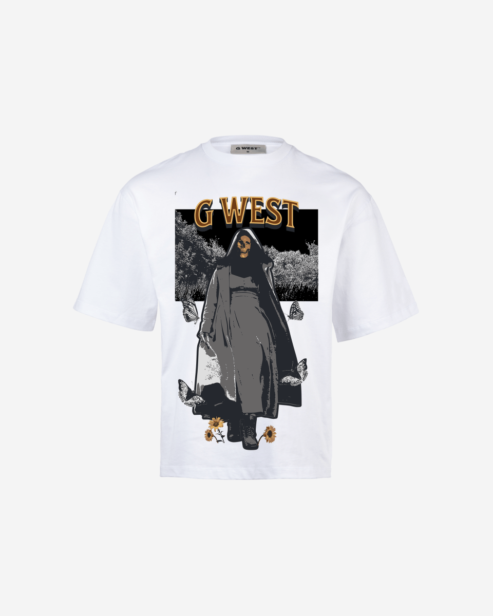 G West the dark blossom OVERSIZED TEE GWROJMT41 - G West