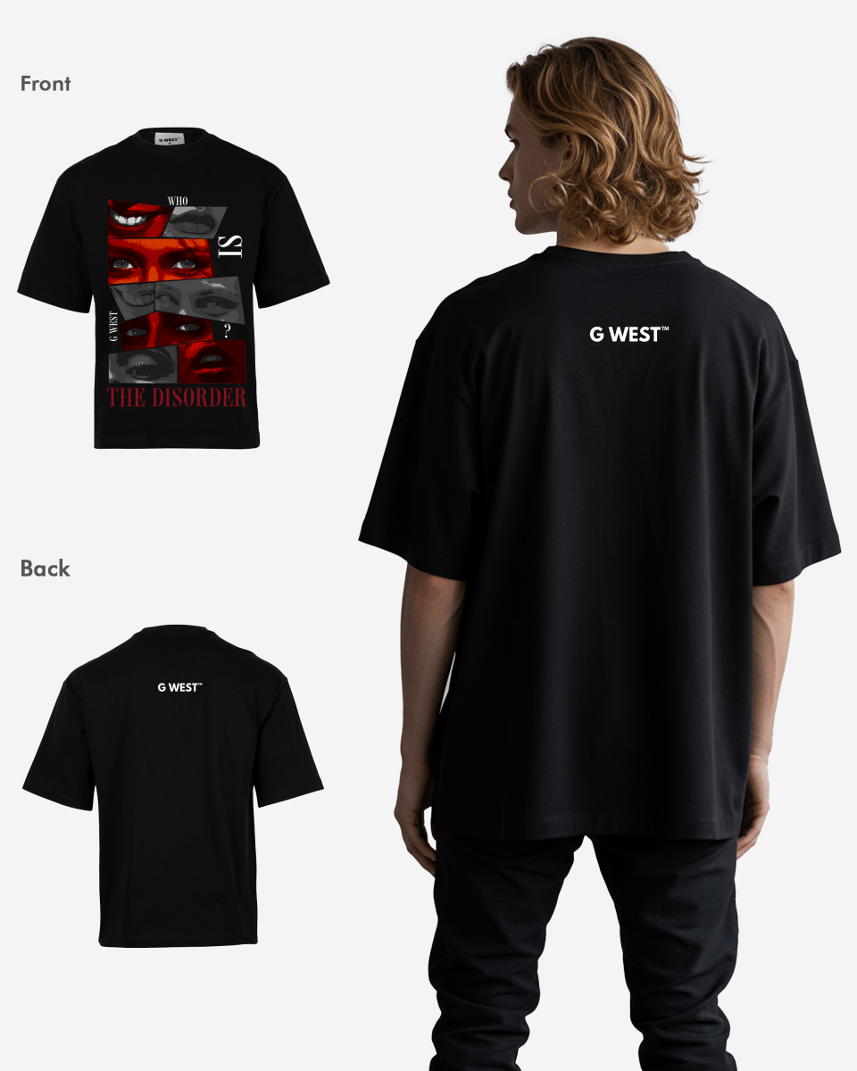 G - WEST The DisorderOversized Tee - GWROJMT3 - G West