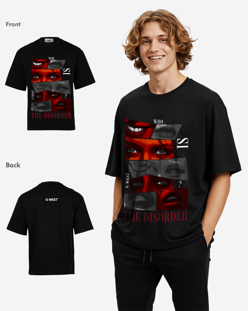 G - WEST The DisorderOversized Tee - GWROJMT3 - G West