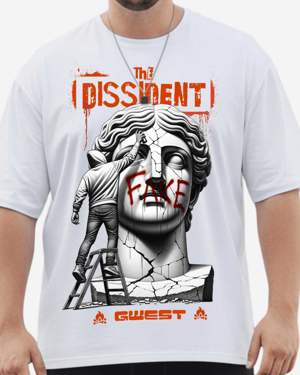 G West The Dissident Big And Tall Oversized T-Shirt - G West