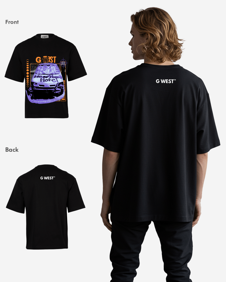 G West the heartbreak ride Oversized Tee GWROJMT38 - G West
