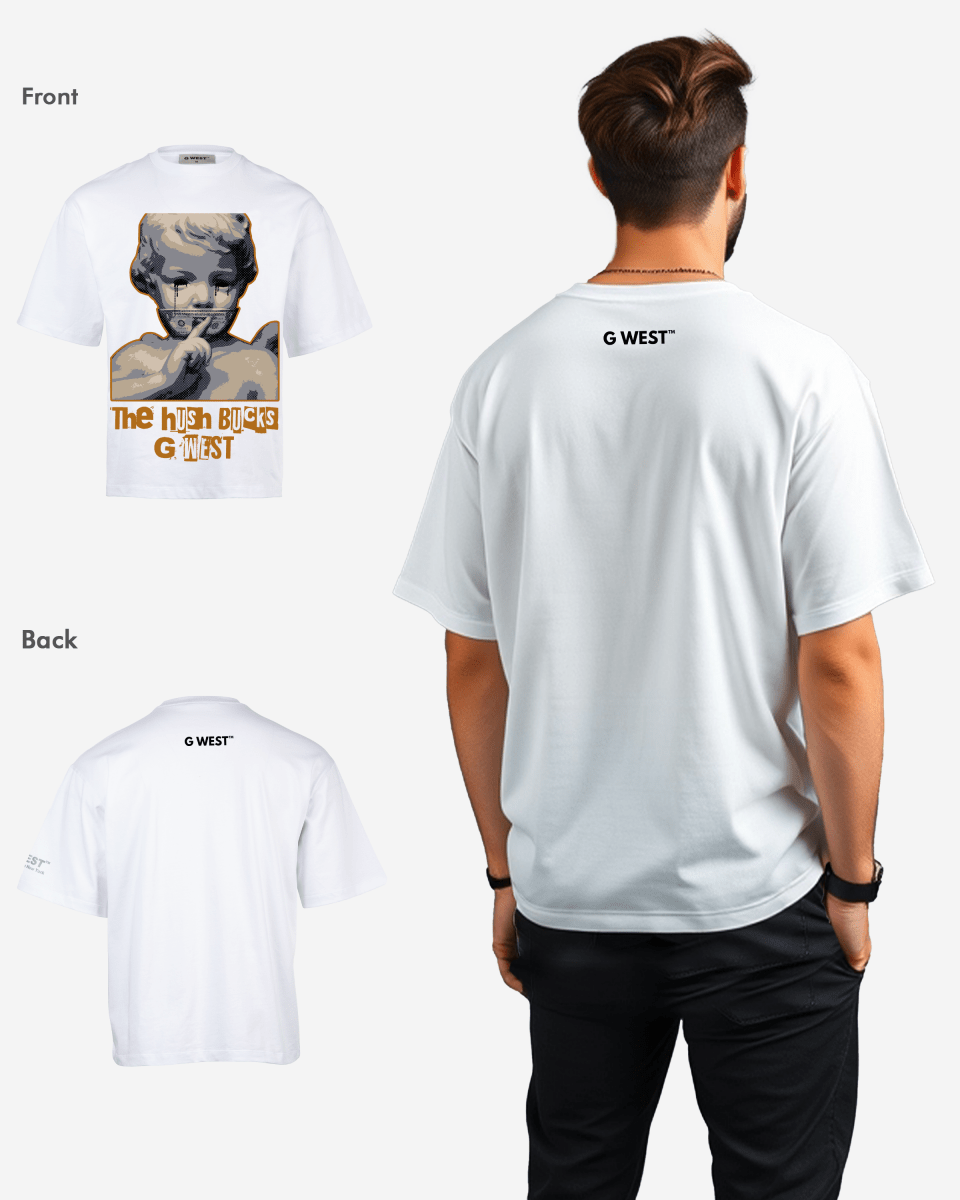 G - WEST The Hush Bucks Oversized Tee - GWROJMT9 - G West