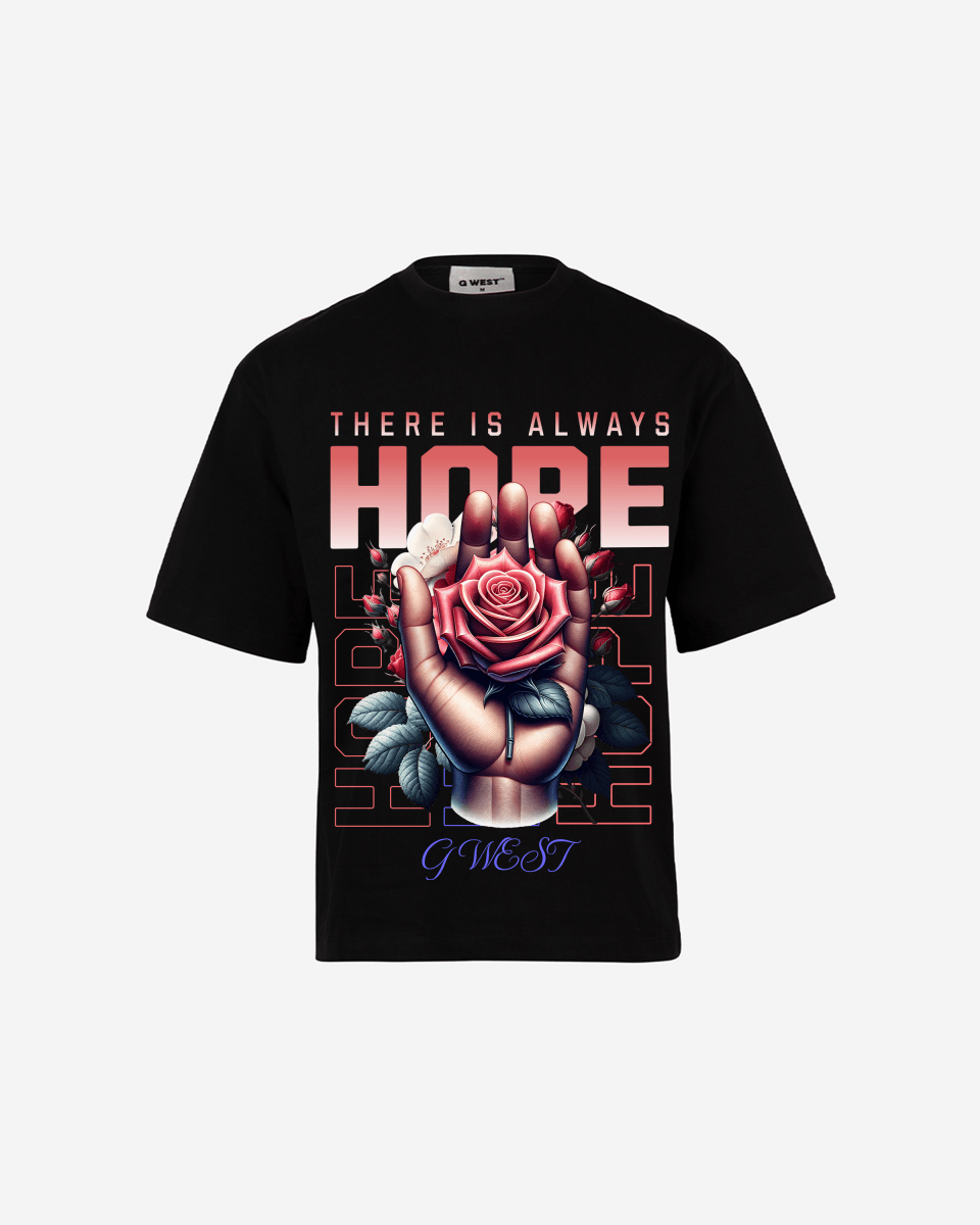 G - WEST THERE IS ALWAYS HOPE OVERSIZED TEE GWROJMT203 - G West