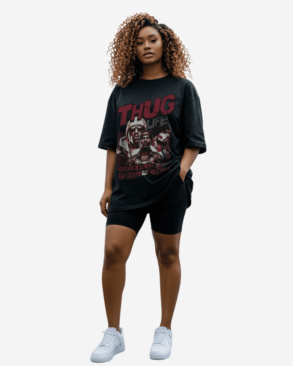 G West Thug Life Oversized Women's T-Shirt - G West