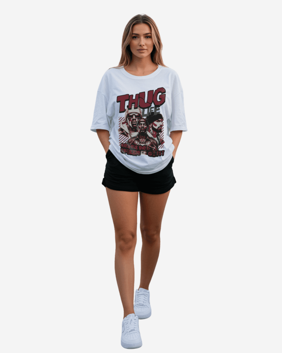 G West Thug Life Oversized Women's T-Shirt - G West