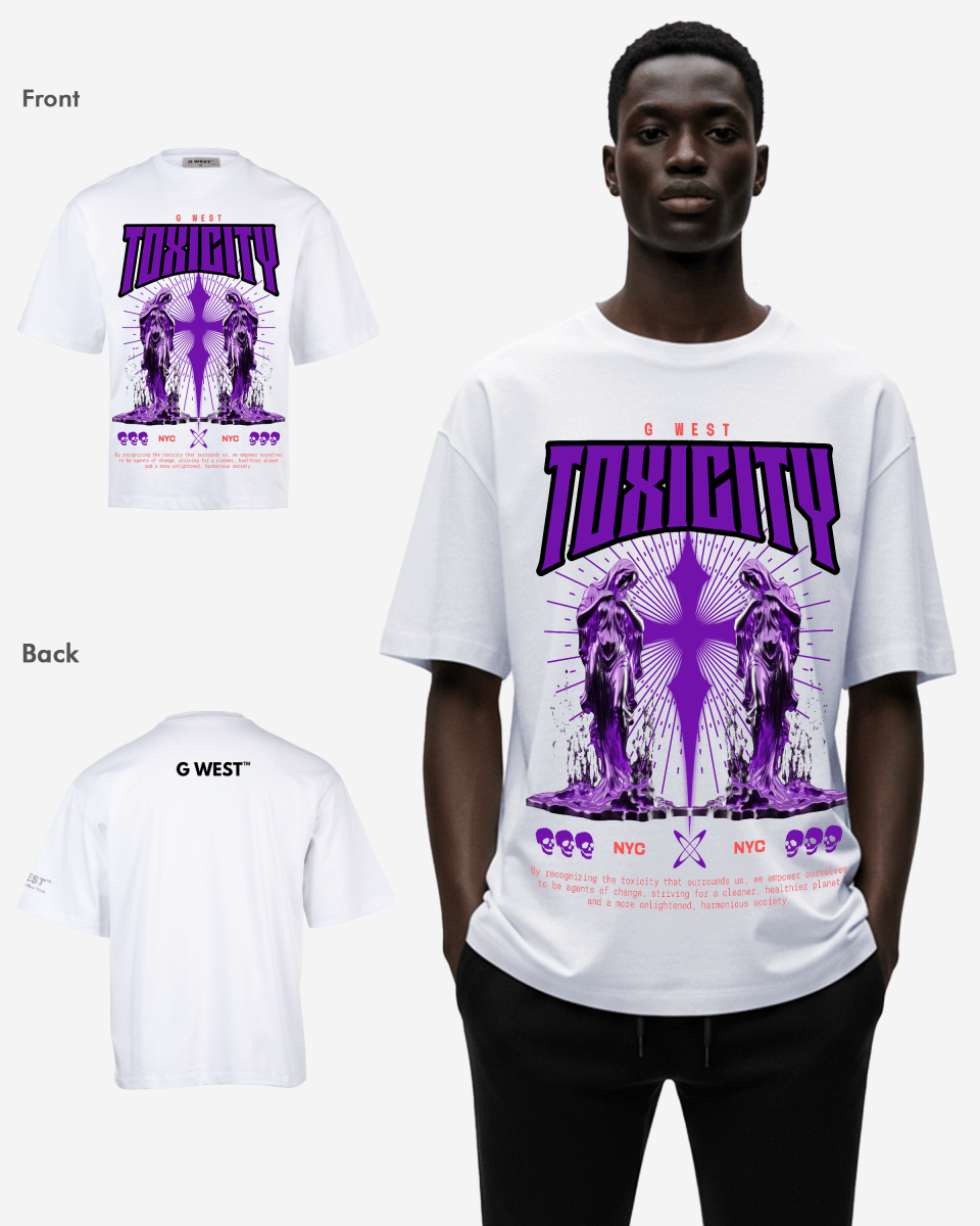 G - WEST TOXICITY OVERSIZED TEE GWROJMT194 - G West