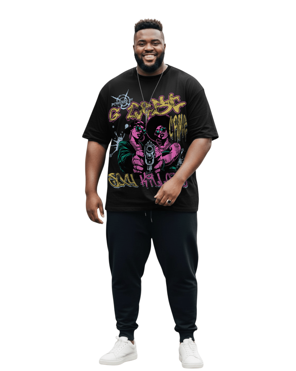 G West Trigger Twins Big And Tall Oversized T-Shirt - G West