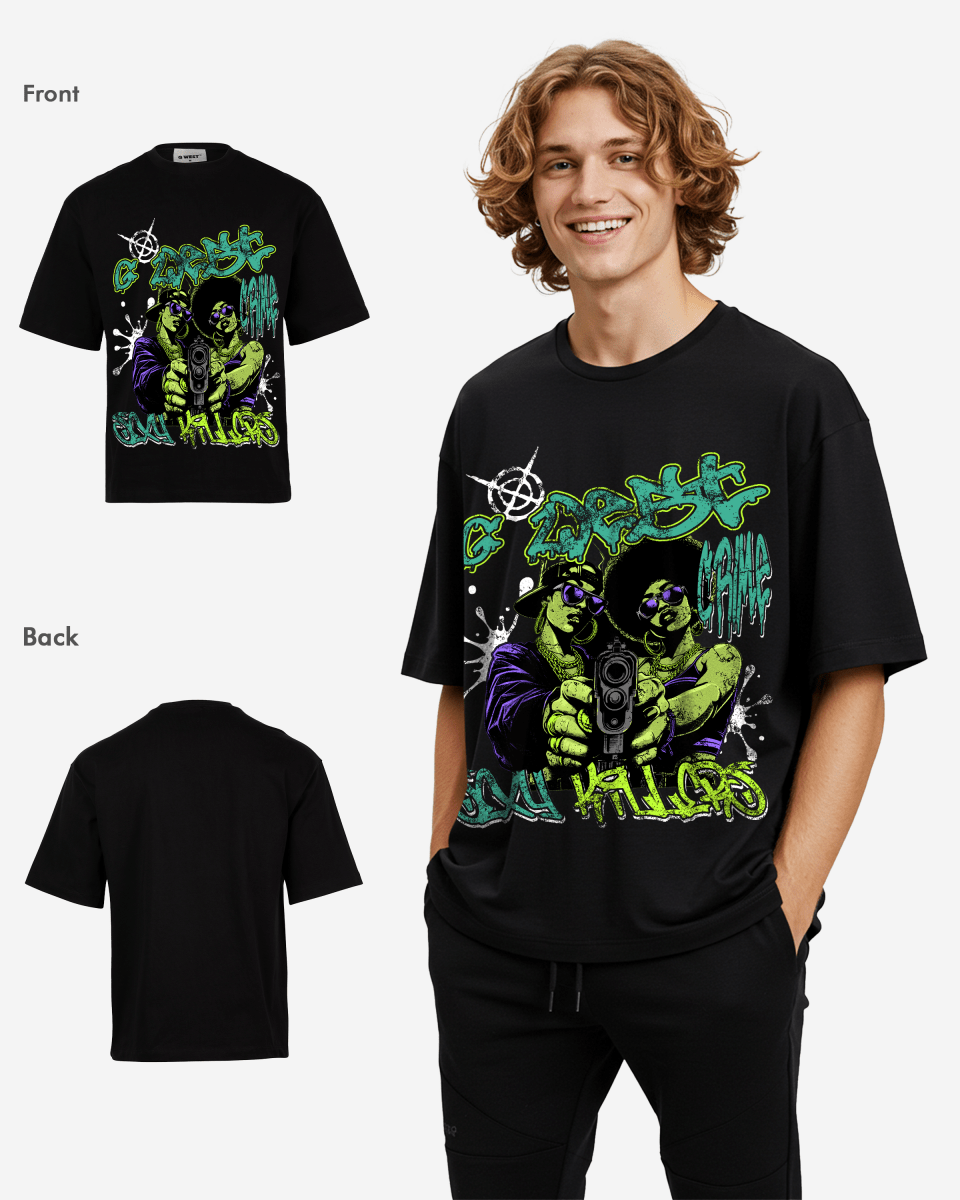 G West Trigger Twins Oversized Tee - G West