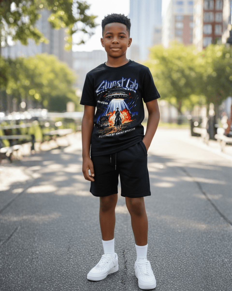 G West Ufo Cowboy Clash Kids T-Shirt - G West