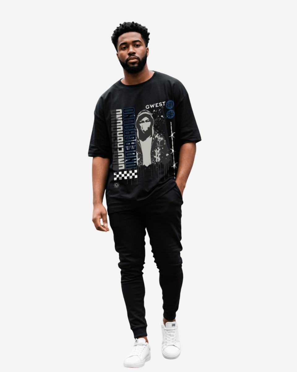 G West Underground Oversized Men's T-Shirt - G West