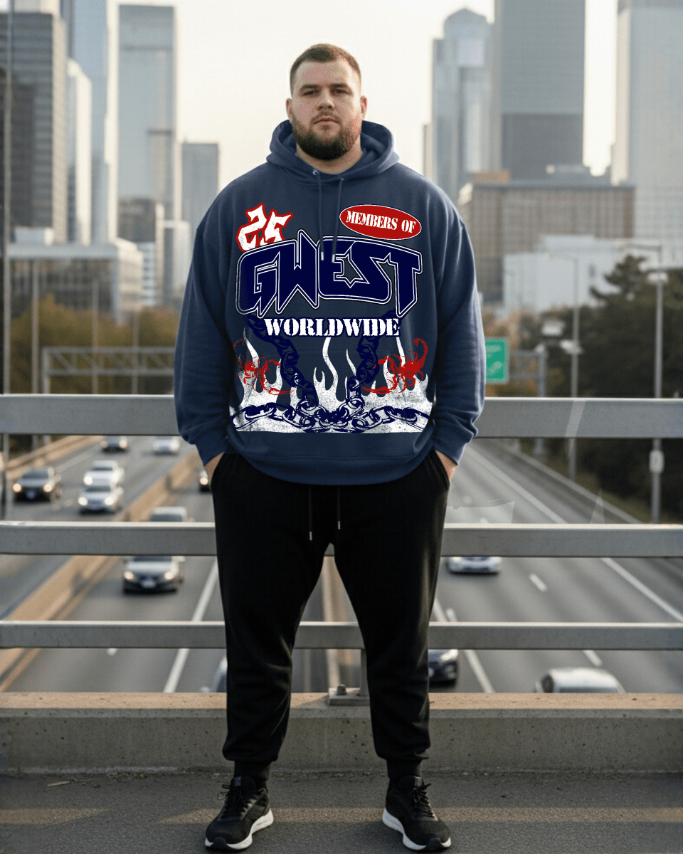 G West United Flames Big And Tall Hoodie - G West