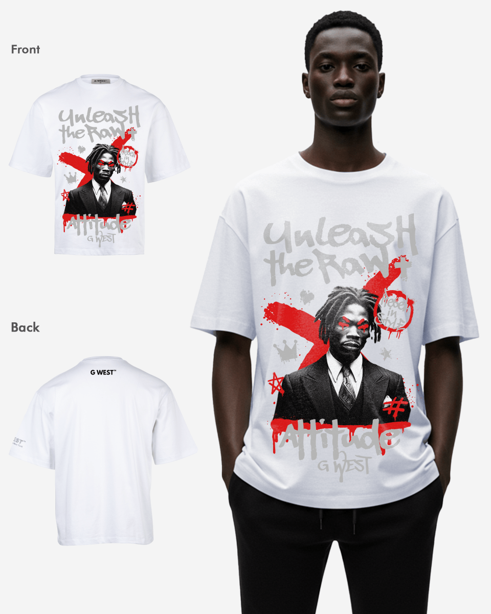 G - WEST UNLEASH THE RAW OVERSIZED TEE GWROJMT86 - G West