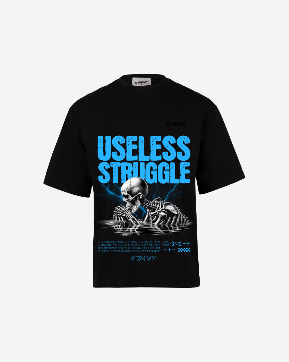G - WEST USELESS STRUGGLE OVERSIZED TEE GWROJMT205 - G West
