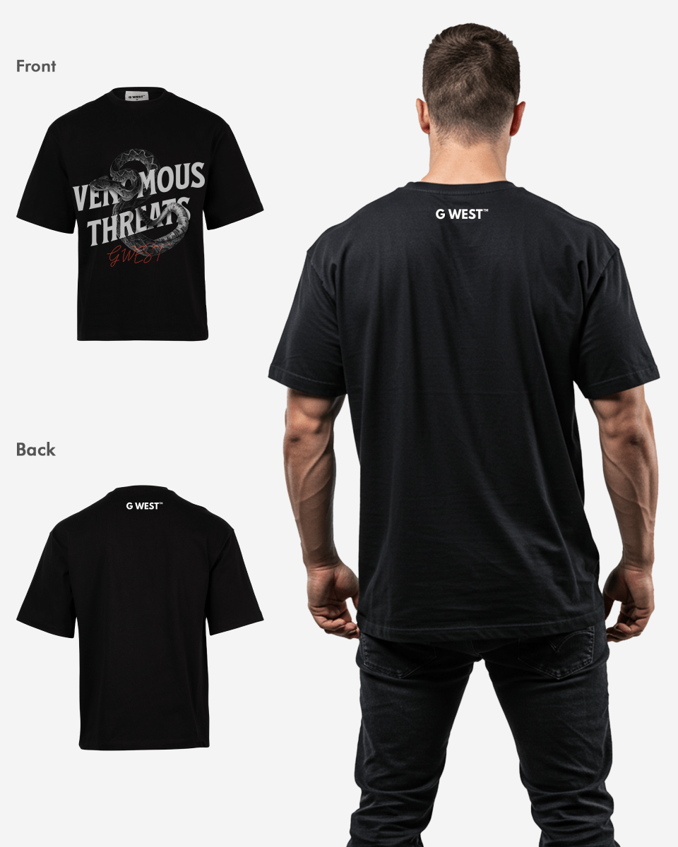 G - WEST VENOMOUS THREATS OVERSIZED TEE GWROJMT93 - G West