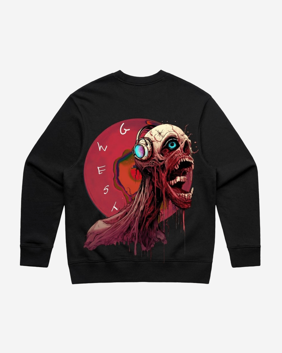 G West Vinyl Zombie Heavy Premium Crewneck - G West