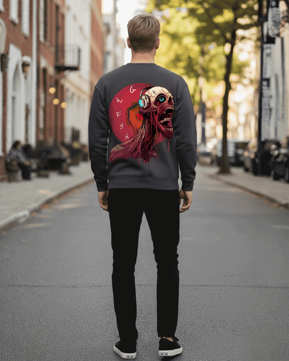 G West Vinyl Zombie Heavy Premium Crewneck - G West