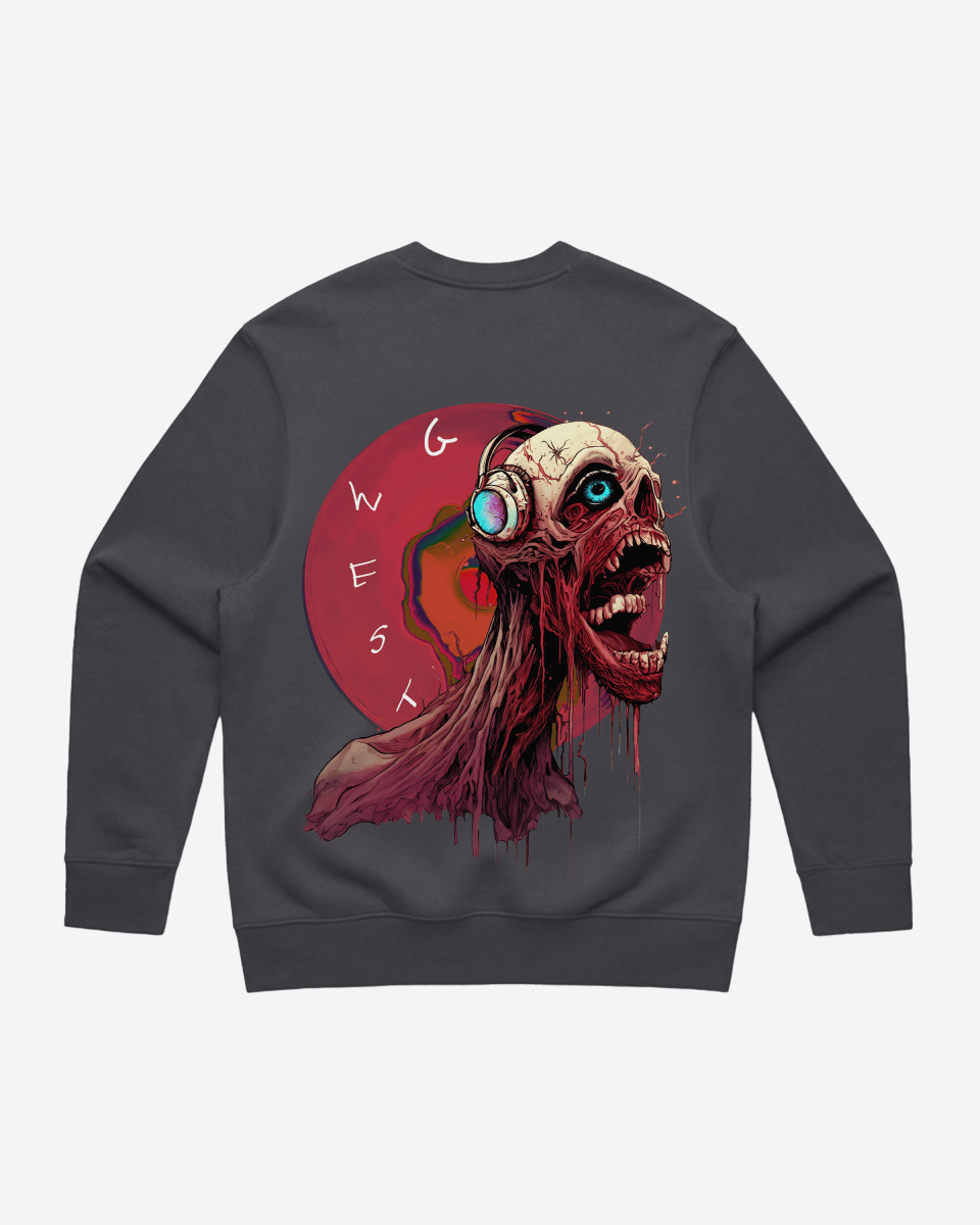 G West Vinyl Zombie Heavy Premium Crewneck - G West