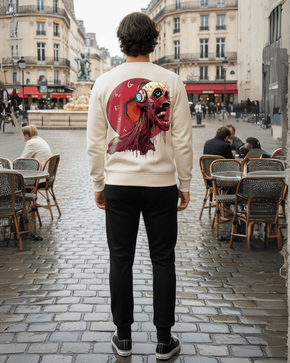 G West Vinyl Zombie Heavy Premium Crewneck - G West