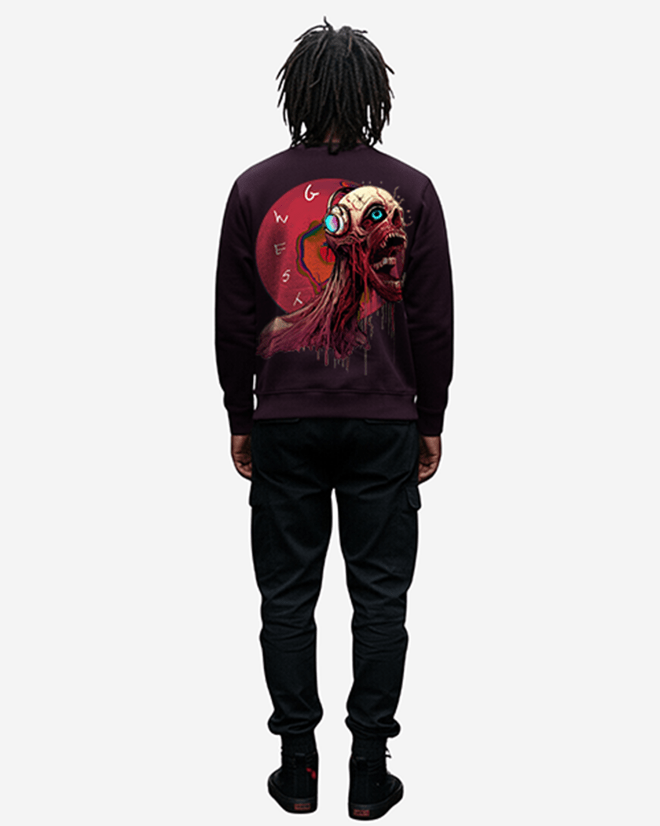 G West Vinyl Zombie Heavy Premium Crewneck - G West